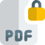 PDF biztonság ikon